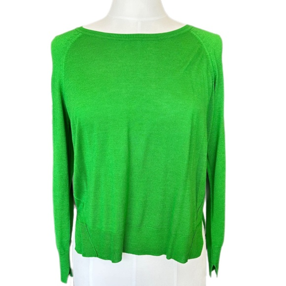 Zara Knit Crewneck Green Pullover‎